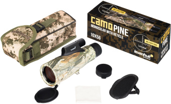 Монокуляр Levenhuk 10-10x 56мм Camo Pine 10x56 камуфляж (81947) - купить недорого с доставкой в интернет-магазине