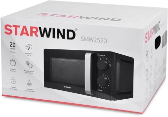Микроволновая Печь Starwind SMW2520 20л. 700Вт черный/серебристый - купить недорого с доставкой в интернет-магазине
