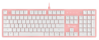 Клавиатура A4Tech B800 Dual Color механическая белый/белый USB for gamer LED (B800 PINK) кабель 1.8м - купить недорого с доставкой в интернет-магазине