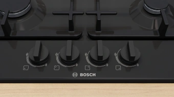 Газовая варочная поверхность Bosch PGP6B6K90R черный - купить недорого с доставкой в интернет-магазине