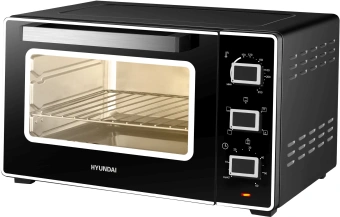 Мини-печь Hyundai MIO-HY093 28л. 1600Вт черный - купить недорого с доставкой в интернет-магазине