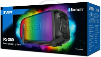 Колонка порт. Sven PS-860 черный 100W 1.0 BT/3.5Jack 5400mAh (SV-022518) - купить недорого с доставкой в интернет-магазине