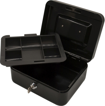 Ящик для денег Silwerhof 90x200x160 черный сталь 0.917кг - купить недорого с доставкой в интернет-магазине