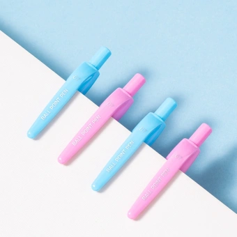 Ручка шариков. автоматическая Deli Super Wings (EQ61-BL) ассорти d=0.7мм син. черн. 1стерж. пулевидный пиш. наконечник кругл. резин. манжета чернила пониженной вязкости - купить недорого с доставкой в интернет-магазине