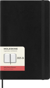 Ежедневник Moleskine ACADEMIC SOFT Large 130х210мм датир.18мес 592стр. мягкая обложка черный - купить недорого с доставкой в интернет-магазине