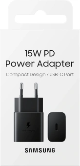 Сетевое зар./устр. Samsung EP-T1510N 2A+1.67A (PD) USB Type-C Samsung черный (EP-T1510NBEGEU) - купить недорого с доставкой в интернет-магазине