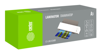 Ламинатор Cactus CS-LAB-A3600 белый A3 (80-125мкм) 60см/мин (2вал.) хол.лам. лам.фото - купить недорого с доставкой в интернет-магазине