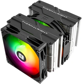 Устройство охлаждения(кулер) Thermalright Peerless Assassin 140 SE ARGB Soc-AM5/AM4/1200/1700/1851 черный 4-pin 19-25.6dB Al+Cu 1000gr Ret (PA140-SE-ARGB) - купить недорого с доставкой в интернет-магазине