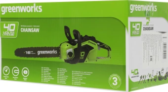 Цепная пила Greenworks GD40CS18K4 аккум. дл.шины:16" (40cm) 1аккум. 4Ач ЗУ (2005807UB) - купить недорого с доставкой в интернет-магазине