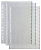 Папка-вкладыш Бюрократ Премиум -013BKAN2BLUE глянцевые А4+ 30мкм синий край (упак.:50шт)