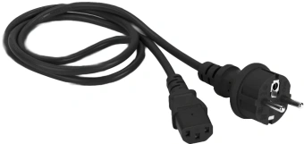 Шнур питания Lanmaster LAN-PP13/SH-0.5-BK C13-Schuko проводник.:3x0.75мм2 0.5м 220В 10А (упак.:1шт) черный - купить недорого с доставкой в интернет-магазине