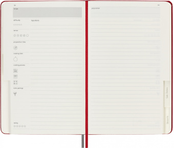 Блокнот Moleskine PASSION RECIPE PASRECP Large 130х210мм 400стр. подар.кор. красный - купить недорого с доставкой в интернет-магазине