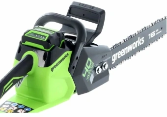 Цепная пила Greenworks GD40CS18 аккум. 1800Вт 2.4л.с. дл.шины:16" (40cm) 1аккум. 8Ач ЗУ (2005807UH) - купить недорого с доставкой в интернет-магазине