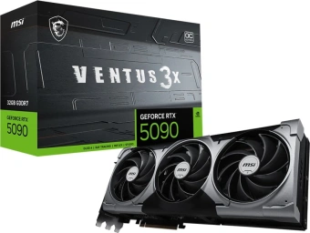 Видеокарта MSI PCI-E 5.0 RTX 5090 32G VENTUS 3X OC NVIDIA GeForce RTX 5090 32Gb 512bit GDDR7 2437/28000 HDMIx1 DPx3 HDCP Ret - купить недорого с доставкой в интернет-магазине