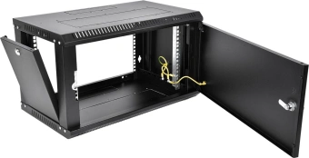 Шкаф коммутационный ЦМО ШРН-Эконом (ШРН-Э-6.650.1-9005) настенный 6U 600x650мм пер.дв.металл 65кг серый 600мм 16.2кг 180град. 342мм IP20 металл - купить недорого с доставкой в интернет-магазине