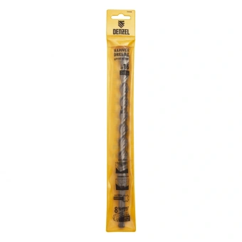 Бур Denzel 705038 по бетону Д=16мм Дл=260мм (1пред.) для перфораторов - купить недорого с доставкой в интернет-магазине