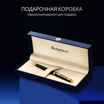 Ручка шариков. Waterman Hemisphere (S0920670) Mars Black GT M син. черн. подар.кор. - купить недорого с доставкой в интернет-магазине