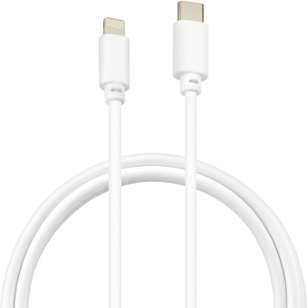 Кабель Buro PD18W USB Type-C (m)-Lightning (m) 1м белый - купить недорого с доставкой в интернет-магазине
