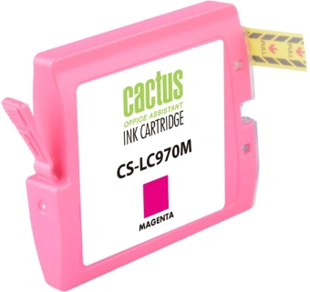 Картридж струйный Cactus CS-LC970M пурпурный (20мл) для Brother MFC-260c/235c/DCP-150c/135c с чипом - купить недорого с доставкой в интернет-магазине