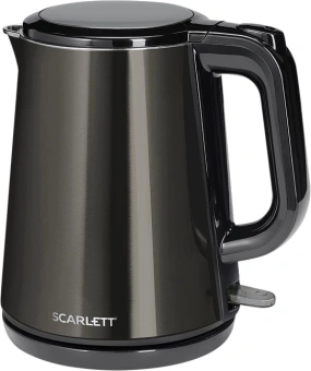 Чайник электрический Scarlett SC-EK21S58 1л. 1200Вт черный корпус: металл/пластик - цена, купить или заказать с доставкой в интернет-магазине Чайник электрический Scarlett SC-EK21S58 1л. 1200Вт черный корпус: металл/пластик - купить недорого с доставкой в интернет-магазине