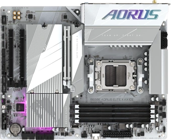 Материнская плата Gigabyte B650E AORUS ELITE X AX ICE Socket AM5 AMD B650 4xDDR5 ATX AC`97 8ch(7.1) 2.5Gg RAID+HDMI - купить недорого с доставкой в интернет-магазине