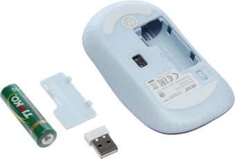 Мышь Acer OMR205 белый/голубой оптическая 1200dpi беспров. USB для ноутбука 3but (ZL.MCEEE.02H) - купить недорого с доставкой в интернет-магазине