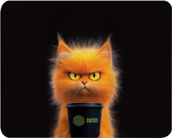 Коврик для мыши Cactus Red Cat 220x180x2мм (CS-MP-P11XS) - купить недорого с доставкой в интернет-магазине