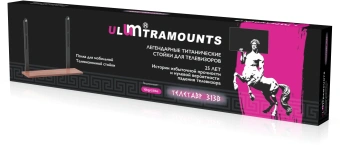 Подставка для телевизора Ultramounts UM313B черный/орех макс.10кг напольный - купить недорого с доставкой в интернет-магазине