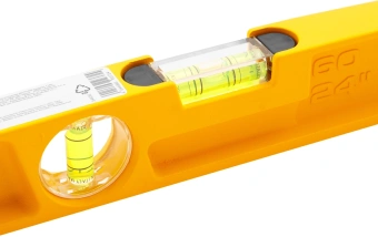 Уровень Denzel 34935 пузырьковый 2глаз. литой желтый - купить недорого с доставкой в интернет-магазине