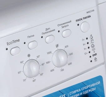 Стиральная машина Indesit IWSC 5105 класс: A загр.фронтальная макс.:5кг белый - купить недорого с доставкой в интернет-магазине