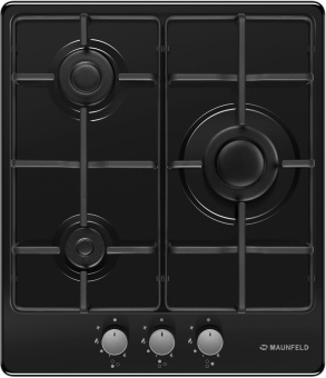 Газовая варочная поверхность Maunfeld EGHE.43.3STS-EB черный - купить недорого с доставкой в интернет-магазине