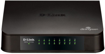 Коммутатор D-Link DES-1016A DES-1016A/E2A 16x100Mb неуправляемый - купить недорого с доставкой в интернет-магазине