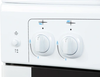 Плита Газовая Gefest ПГ 6100-01 белый (металлическая крышка) реш.чугун - купить недорого с доставкой в интернет-магазине