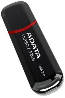 Флеш Диск A-Data 32Gb AUV150-32G-RBK USB3.0 черный - купить недорого с доставкой в интернет-магазине