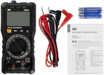Мультиметр IEK ARMA2L 5 DM2A цифровой черный (A2L5-DM11-02) - купить недорого с доставкой в интернет-магазине