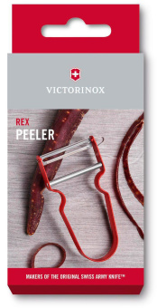 Овощечистка для овощей и фруктов Victorinox Rex красный карт.кор. (6.0900.1) - купить недорого с доставкой в интернет-магазине
