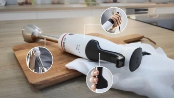 Блендер погружной Bosch MSM4W421 800Вт белый - купить недорого с доставкой в интернет-магазине