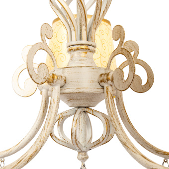 Люстра Hiper Samanta H056-5 подвес. белый/золотистый - купить недорого с доставкой в интернет-магазине