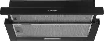 Вытяжка встраиваемая Hyundai HBH 6233 BK черный управление: кулисные переключатели (1 мотор) - купить недорого с доставкой в интернет-магазине