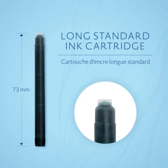 Картридж Waterman Standard (S0110850) Intense Black чернила для ручек перьевых (8шт) - купить недорого с доставкой в интернет-магазине