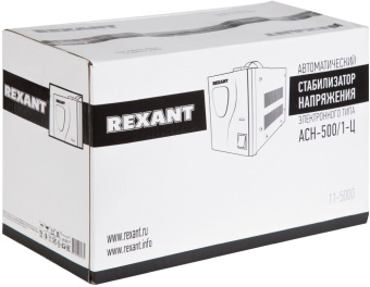 Стабилизатор напряжения Rexant AСН-500/1-Ц 0.485кВА однофазный серый (11-5000) - купить недорого с доставкой в интернет-магазине