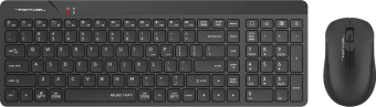 Клавиатура + мышь A4Tech Fstyler FG2300 Air клав:черный мышь:черный USB беспроводная slim (FG2300 AIR BLACK) - купить недорого с доставкой в интернет-магазине