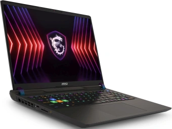 Ноутбук MSI Vector 16 HX A14VHG-831XRU Core i9 14900HX 16Gb SSD1Tb NVIDIA GeForce RTX4080 12Gb 16" IPS QHD+ (2560x1600) Free DOS grey WiFi BT Cam (9S7-15M142-831) - купить недорого с доставкой в интернет-магазине