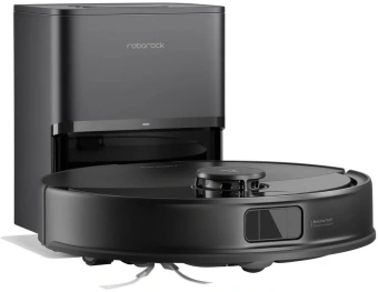 Пылесос-робот Roborock Q8 Max Pro Plus 45Вт черный (в компл.:1мешок) - купить недорого с доставкой в интернет-магазине