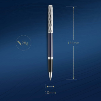 Ручка роллер Waterman Hemisphere L`Essence du Bleu (CW2166469) LaqBlue CT F черн. черн. подар.кор. - купить недорого с доставкой в интернет-магазине
