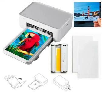 Принтер сублимационный Xiaomi Instant 1S Set EU (BHR6747GL) белый - купить недорого с доставкой в интернет-магазине