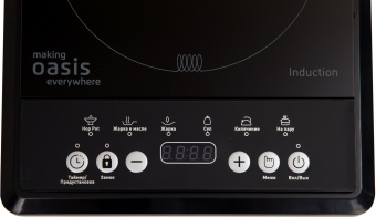 Плита Индукционная Oasis PI-B12SK черный закаленное стекло (настольная) (РI-B12SK) - купить недорого с доставкой в интернет-магазине