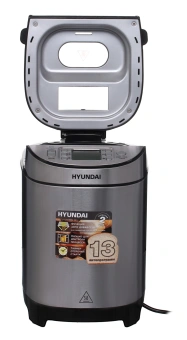 Хлебопечь Hyundai HYBM-M0313G 600Вт серебристый/черный - купить недорого с доставкой в интернет-магазине