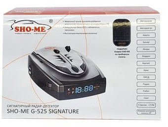 Радар-детектор Sho-Me G-525 Signature GPS приемник - купить недорого с доставкой в интернет-магазине