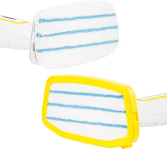 Швабра паровая Kitfort КТ-1097 1250Вт белый/желтый - купить недорого с доставкой в интернет-магазине